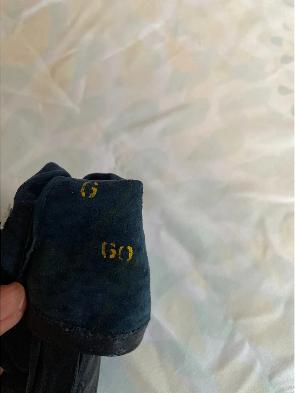 Vintage Leather Dress Gloves Midnight Navy Perforated Women's 6.5